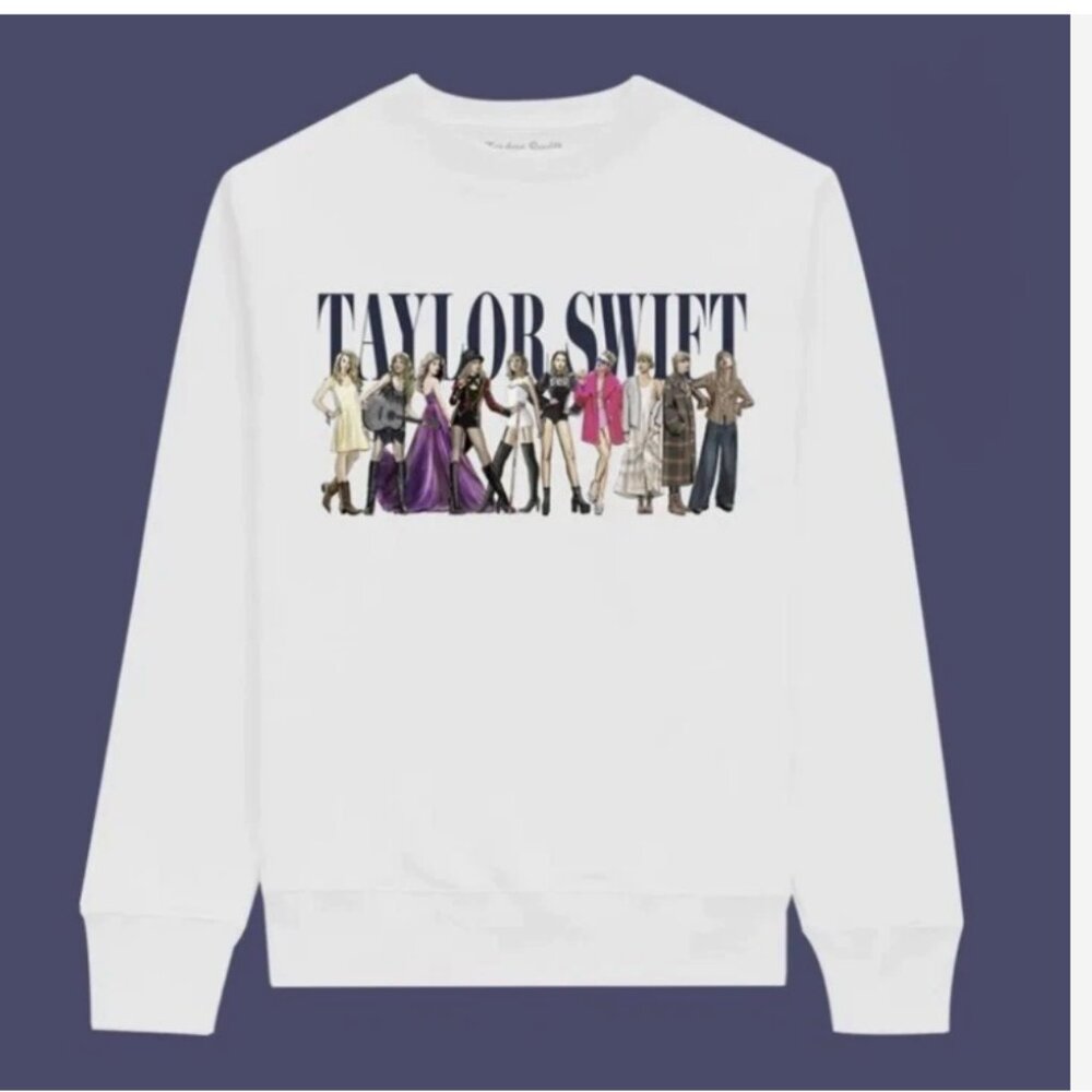 OFFICIAL Taylor Swift Midnights Eras Crewneck‎ Sweatshirt Size Large